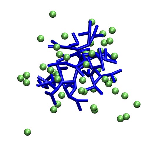 Charged dendrimer